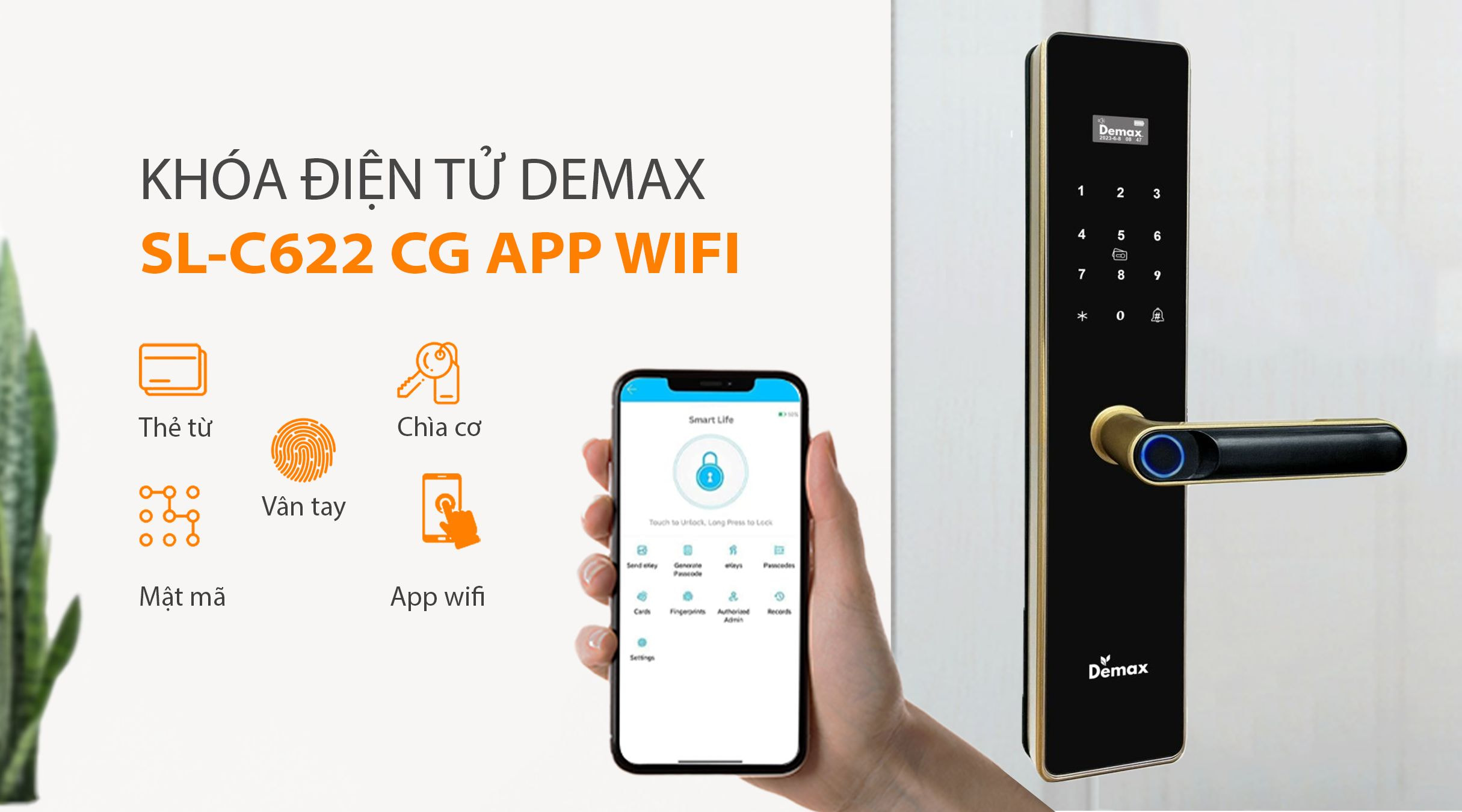 Cách mở khóa Demax EL-C622 CG APP Wifi